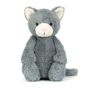 Jellycat Bashful Grey Gray Kitten Retired NEW
